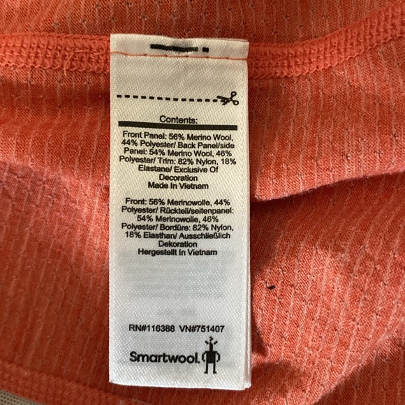 SMARTWOOL Merino Sport 150 Tank Light Coral Sleeveless Women's XS - Picture 9 of 11